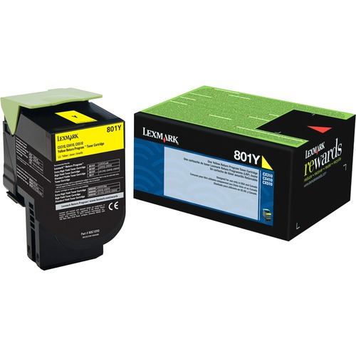 Lexmark 80C10Y0 Yellow OEM Toner