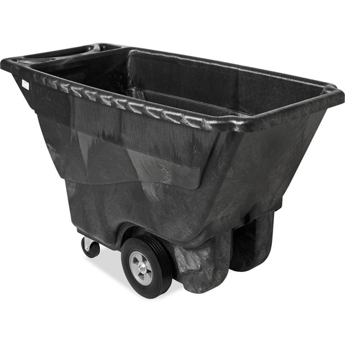 STRUCTURAL FOAM TILT TRUCK, RECTANGULAR, 850 LB CAPACITY, BLACK