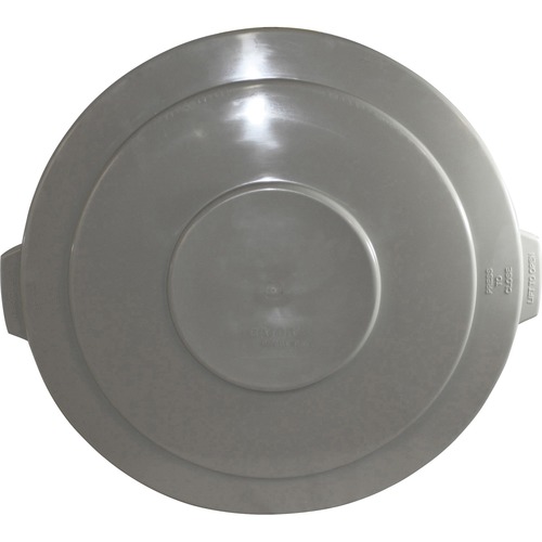 Genuine Joe  Container Lid, f/ 55-Gallon, 27-1/4"x27-1/4"x2-1/2", Gray