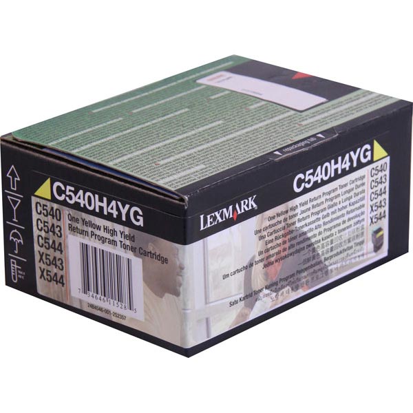 Lexmark C540H4YG Yellow OEM High Yield Toner