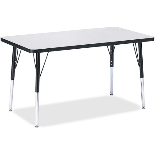 Jonti-Craft, Inc.  Activity Table, Rectangle, 24"-31"x24"x36", Black