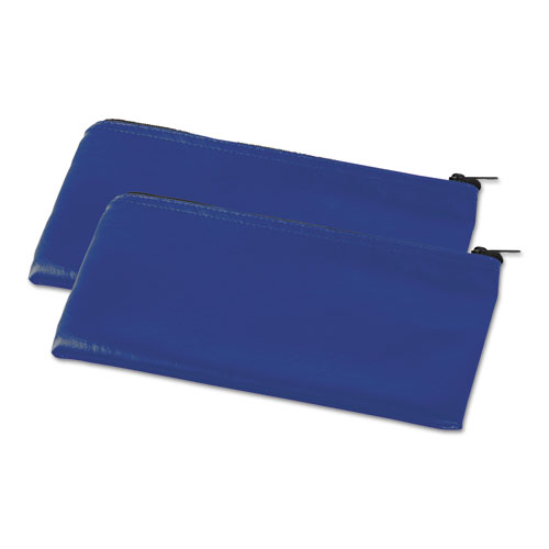 Zippered Wallets/cases, 11 X 6, Blue, 2 Per Pack