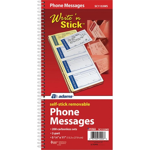 BOOK,PHONE MESSAGE,STICKY