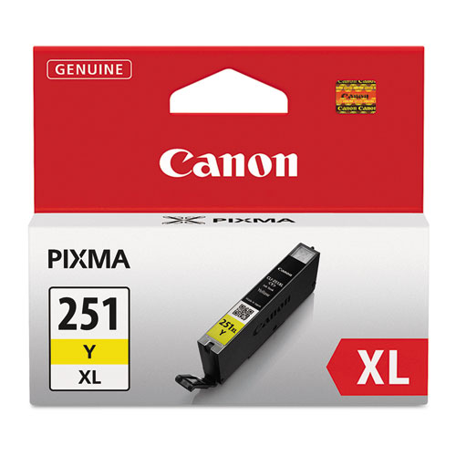 Canon 6451B001 (CLI-251XL) Yellow OEM Inkjet Cartridge