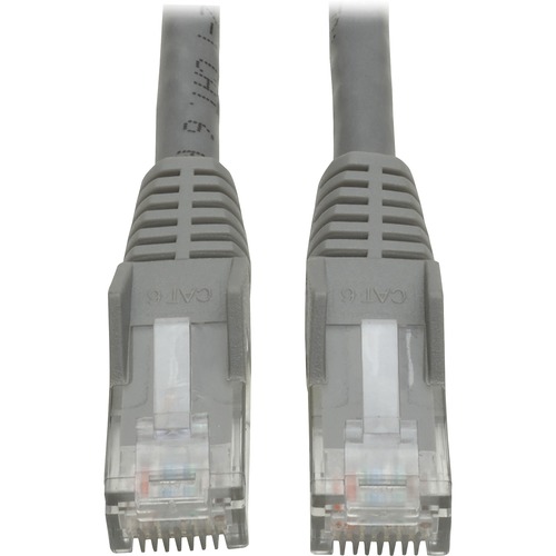 CAT6 GIGABIT SNAGLESS MOLDED PATCH CABLE, RJ45 (M/M), 7 FT., GRAY