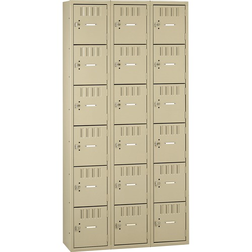 LOCKER,BOX,6TIER,3 WIDE,SD