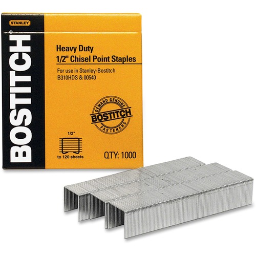 STAPLES,HVYDUTY,1/2",1000CT