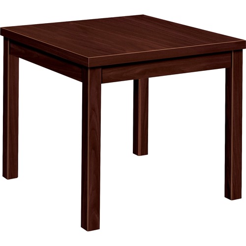 Laminate Occasional Table, Square, 24w X 24d X 20h, Mahogany